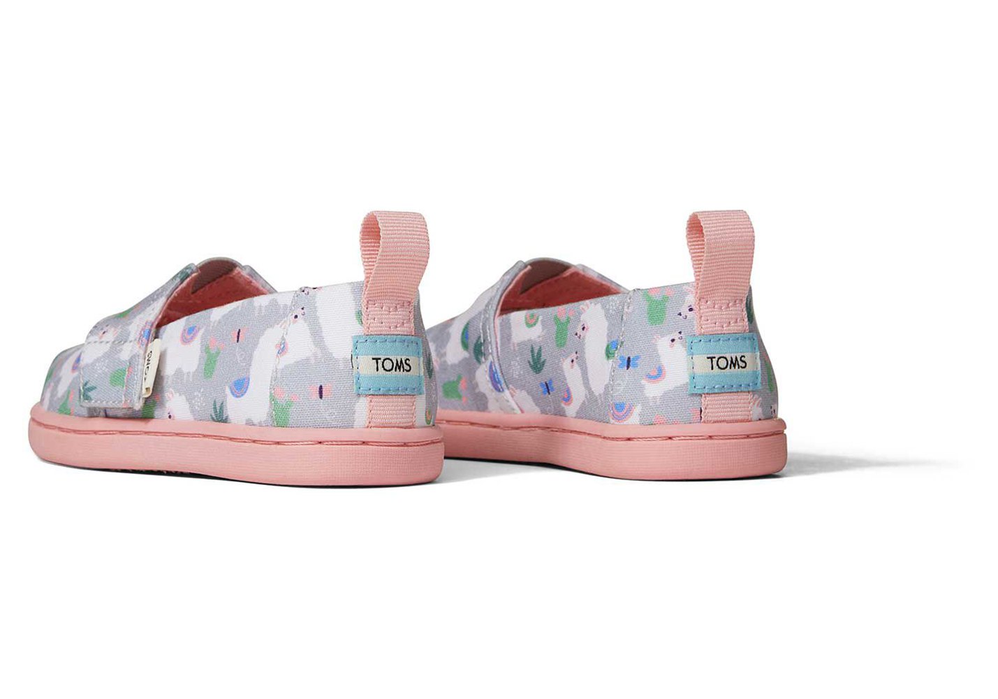 Toms Espadryle Dziecięce Szare - Alpargata Tiny Loveable Llama - 93GVDKUWQ